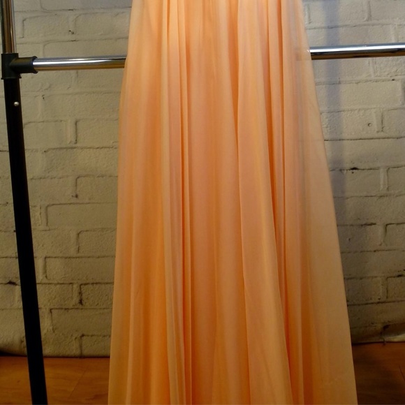 La Femme Beaded Top Strapless Gown - Picture 6 of 8